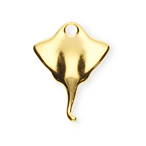 DQ European metal charms stingray Gold (Nickelfree)