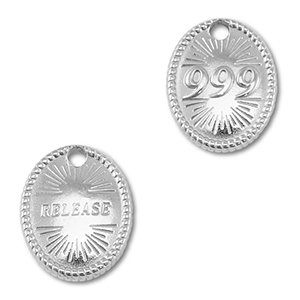 Stainless Steel Charm Angelnumbers 999 Release Silver Silver Approx 16X13Mm 22Mm