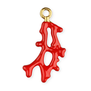 Stainless Steel Charm Enamel Seahorse Gold Red Black Gold Red Black Approx 29X125Mm 18Mm