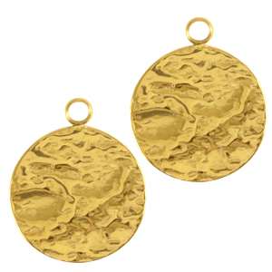 Stainless Steel Charms 14Mm Gold Gold Approx 14X17Mm 19Mm