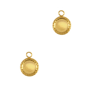 Stainless Steel Charms 5Mm Gold Gold Approx 5X8Mm 19Mm