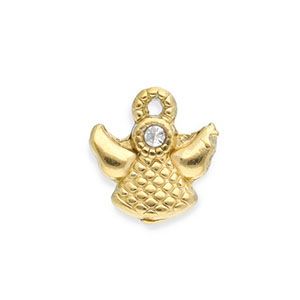 Stainless Steel Charms Angel Gold Gold Approx 10X95Mm 1Mm
