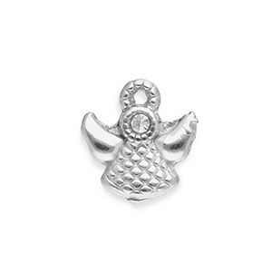 Stainless Steel Charms Angel Silver Silver Approx 10X95Mm 1Mm