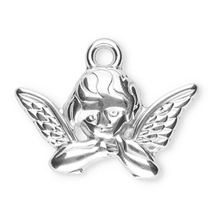 Stainless Steel Charms Angel Silver Silver Approx 15X20Mm 19Mm