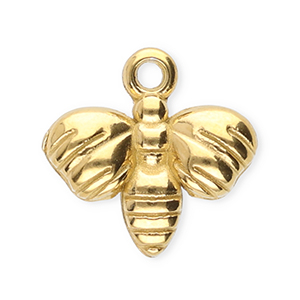 Stainless Steel Charms Bee Gold Gold Approx 11X11Mm 13Mm