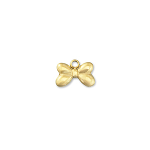 Stainless Steel Charms Bow Gold Gold Approx 10X7Mm 1Mm