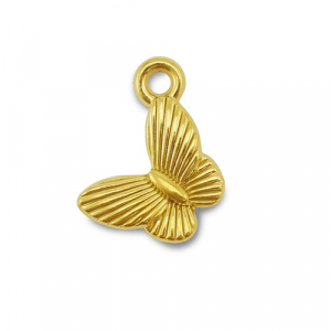 Stainless Steel Charms Butterfly Gold Gold Approx 15X19Mm 24Mm