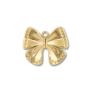 Stainless Steel Charms Butterfly Gold Gold Approx 17X19Mm 2Mm