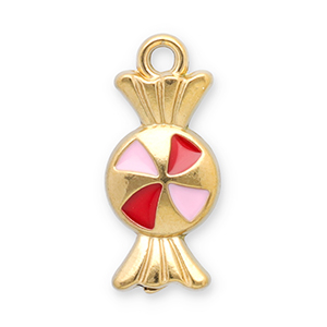Stainless Steel Charms Candy Gold Red Pink Gold Red Pink Approx 175X8Mm 16Mm