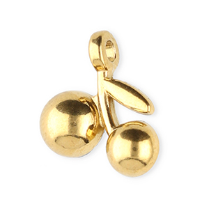 Stainless Steel Charms Cherries Gold Gold Approx 12X105Mm 16Mm