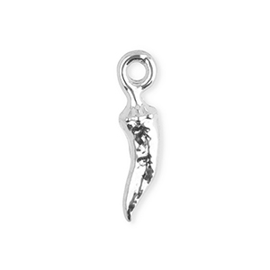 Stainless Steel Charms Chili Pepper Silver Silver Approx 13X3Mm 14Mm