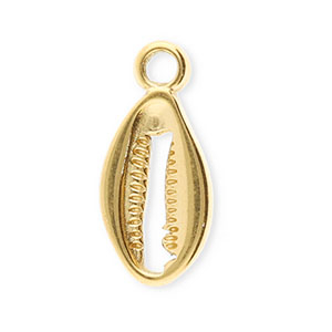 Stainless Steel Charms Cowrie Gold Gold Approx 175X8Mm 24Mm