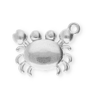 Stainless Steel Charms Crab Silver Silver Approx 15X13Mm 11Mm