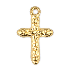 Stainless Steel Charms Cross Gold Gold Approx 15X10Mm 13Mm