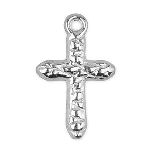 Stainless Steel Charms Cross Silver Silver Approx 15X10Mm 13Mm