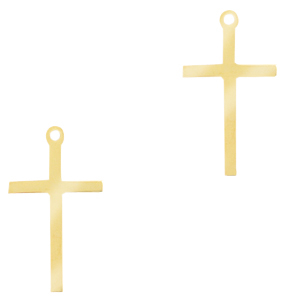Stainless Steel Charms Cross Silver Silver Approx 25X14Mm 12Mm