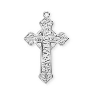 Stainless Steel Charms Cross Silver Silver Approx 355X215Mm 19Mm