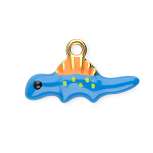 Stainless Steel Charms Dinosaur Blue Orange Green Blue Orange Green Approx 95X17Mm 15Mm
