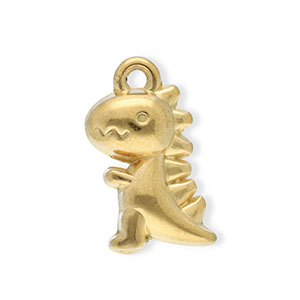 Stainless Steel Charms Dinosaur Gold Gold Approx 18X12Mm 17Mm