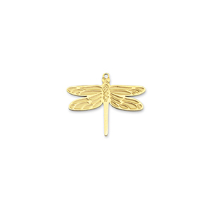 Stainless Steel Charms Dragonfly Gold Gold Approx 15X12Mm 08Mm