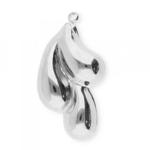 Stainless Steel Charms Drops Silver Silver Approx 32X18Mm 19Mm