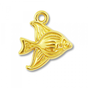 Stainless Steel Charms Fish Gold Gold Approx 17X16Mm 18Mm