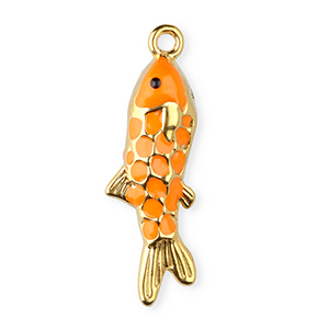 Stainless Steel Charms Fish Gold Gold Approx 20X9Mm 16Mm