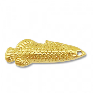 Stainless Steel Charms Fish Gold Gold Approx 28X9Mm 14Mm