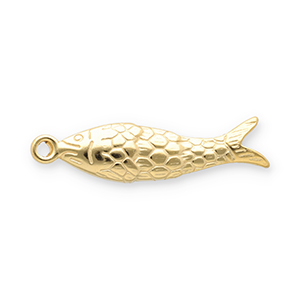 Stainless Steel Charms Fish Gold Gold Approx 445X115Mm 27Mm