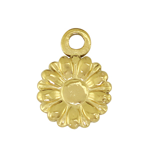 Stainless Steel Charms Flower Gold Gold Approx 13X10Mm 2Mm