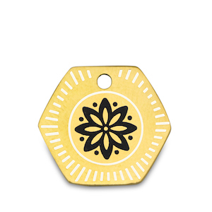 Stainless Steel Charms Flower Gold Gold Approx 13X15Mm 15Mm