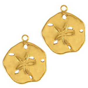 Stainless Steel Charms Flower Gold Gold Approx 18X21Mm 19Mm
