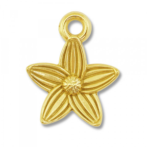 Stainless Steel Charms Flower Gold Gold Approx 19X16Mm 25Mm