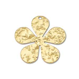 Stainless Steel Charms Flower Gold Gold Approx 27X275Mm 16Mm 1