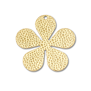 Stainless Steel Charms Flower Gold Gold Approx 27X275Mm 16Mm