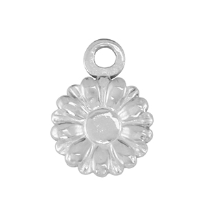 Stainless Steel Charms Flower Silver Silver Approx 13X10Mm 2Mm