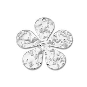Stainless Steel Charms Flower Silver Silver Approx 27X275Mm 16Mm 1