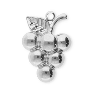 Stainless Steel Charms Grapes Silver Silver Approx 205X14Mm 18Mm