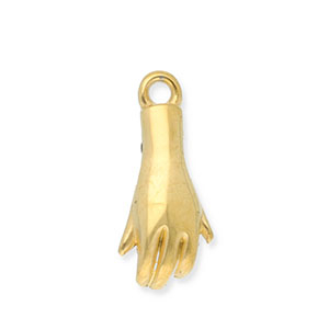 Stainless Steel Charms Hand Gold Gold Approx 195X9Mm 17Mm