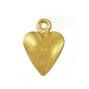Stainless Steel Charms Heart Gold Gold Approx 12X9Mm 1Mm