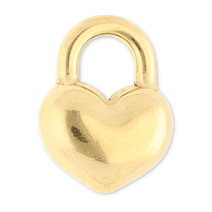 Stainless Steel Charms Heart Gold Gold Approx 14X105Mm 43 45Mm