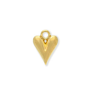 Stainless Steel Charms Heart Gold Gold Approx 16X115Mm 23Mm