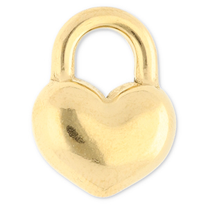 Stainless Steel Charms Heart Gold Gold Approx 19X14Mm 59 63Mm