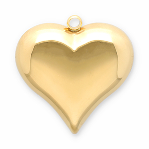 Stainless Steel Charms Heart Gold Gold Approx 46X45Mm 42Mm