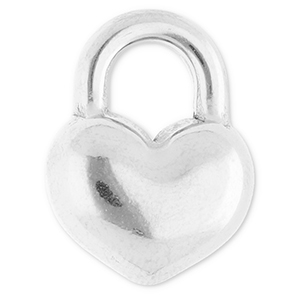 Stainless Steel Charms Heart Silver Silver Approx 19X14Mm 59 63Mm