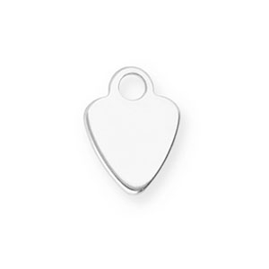 Stainless Steel Charms Heart Silver Silver Approx 85X65Mm 17Mm