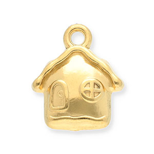Stainless Steel Charms House Gold Gold Approx 17X14Mm 17Mm
