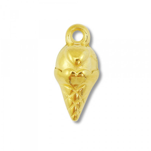 Stainless Steel Charms Ice Lolly Gold Gold Approx 17X8Mm 18Mm