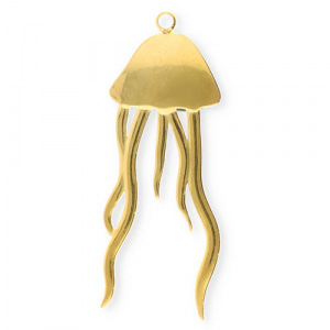 Stainless Steel Charms Jellyfish Gold Gold Approx 395X155Mm 19Mm