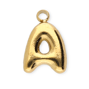 Stainless Steel Charms Letter A Gold Gold Approx 95X6Mm 12Mm